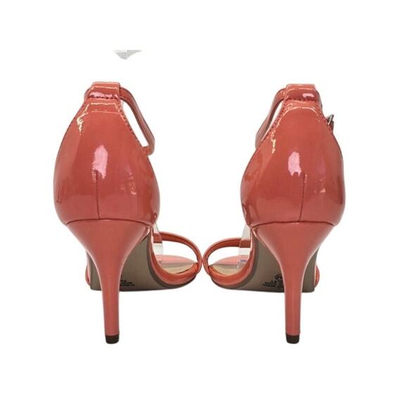 Y-Not Ankle Strap High Heel Sandal Salmon w/ Buckles Pump Women's 8M - Picture 4 of 9